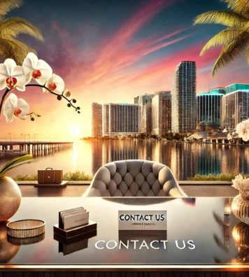 DALL·E 2024-12-24 15.00.38 - A sophisticated and welcoming image for a 'Contact Us' page header on a luxury real estate website. The scene features a stunning Miami waterfront sky